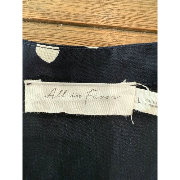 Women's All In Favor Lily Long Sleeve Surplus Dress, size large - Picture 4 of 13